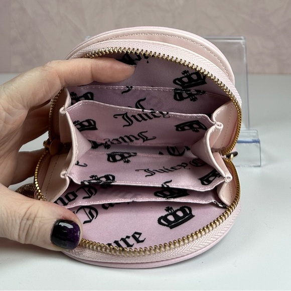 Juicy Couture Classic Scottie Dog Half Moon Zip Around Wallet - Picture 7 of 8